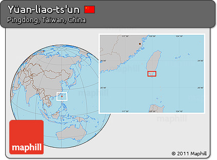 Gray Location Map of Yüan-liao-ts'un