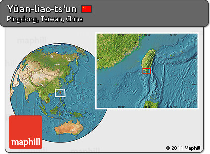 Satellite Location Map of Yüan-liao-ts'un