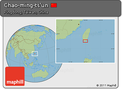 Savanna Style Location Map of Chao-ming-ts'un
