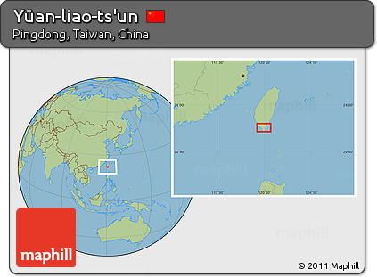 Savanna Style Location Map of Yüan-liao-ts'un