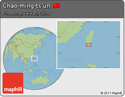 Savanna Style Location Map of Chao-ming-ts'un