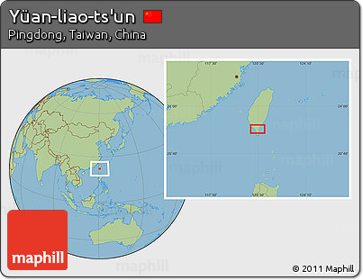 Savanna Style Location Map of Yüan-liao-ts'un