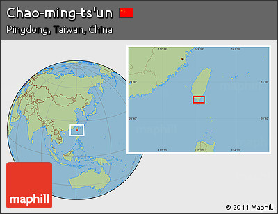 Savanna Style Location Map of Chao-ming-ts'un