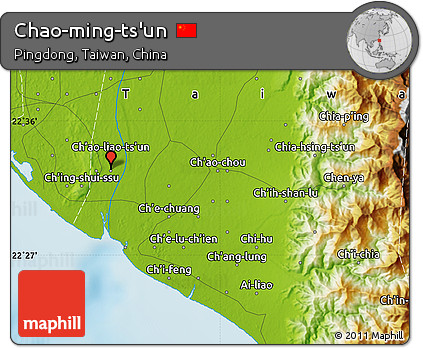 Physical Map of Chao-ming-ts'un