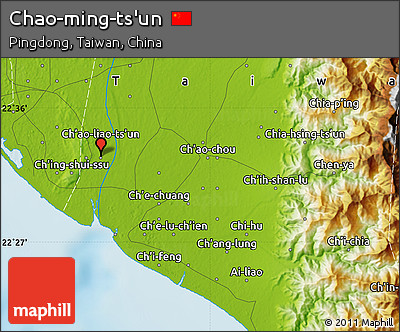 Physical Map of Chao-ming-ts'un