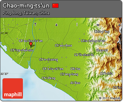 Physical Map of Chao-ming-ts'un