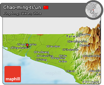 Physical Panoramic Map of Chao-ming-ts'un