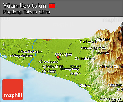 Physical Panoramic Map of Yüan-liao-ts'un