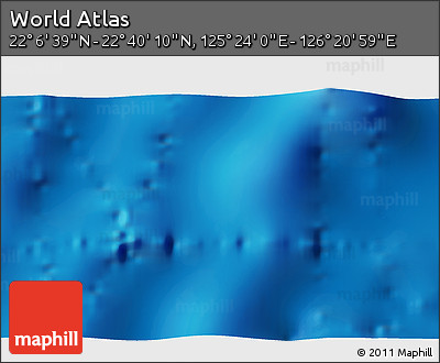 Physical 3D Map of the Area around 22° 23' 25" N, 125° 52' 30" E