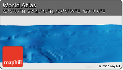 Physical Panoramic Map of the Area around 22° 23' 25" N, 127° 34' 30" E