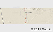 Shaded Relief Panoramic Map of the area around 22° 23' 25" N, 12° 40' 30" W