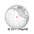 Outline Map of the Area around 22° 23' 25" N, 131° 40' 30" W, rectangular outline