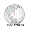 Outline Map of the Area around 22° 23' 25" N, 136° 55' 30" E, rectangular outline