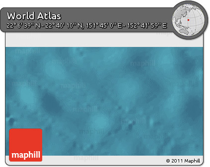 Satellite 3D Map of the Area around 22° 23' 25" N, 152° 13' 29" E