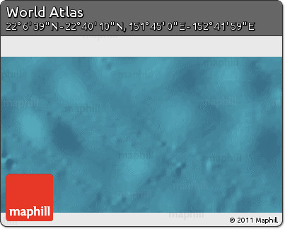 Satellite 3D Map of the Area around 22° 23' 25" N, 152° 13' 29" E