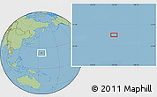 Savanna Style Location Map of the area around 22° 23' 25" N, 154° 46' 30" E