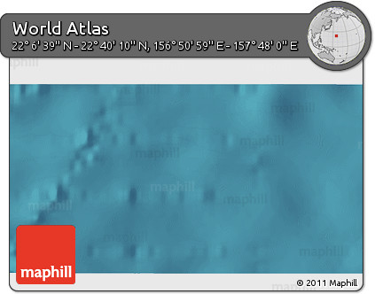 Satellite 3D Map of the Area around 22° 23' 25" N, 157° 19' 29" E