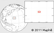 Blank Location Map of the area around 22° 23' 25" N, 160° 43' 29" E