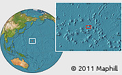 Satellite Location Map of the area around 22° 23' 25" N, 160° 43' 29" E
