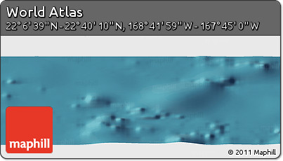 Satellite Panoramic Map of the Area around 22° 23' 25" N, 168° 13' 29" W