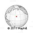 Outline Map of the Area around 22° 23' 25" N, 172° 28' 29" W, rectangular outline