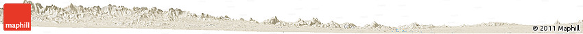 Shaded Relief Horizon Map of the Area around 22° 23' 25" N, 35° 46' 29" E