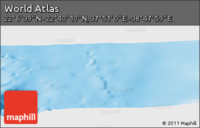 Physical Panoramic Map of the Area around 22° 23' 25" N, 38° 19' 30" E