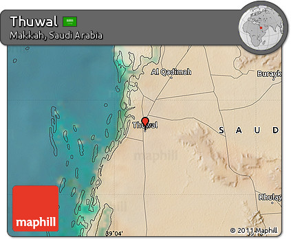 Satellite Map of Thuwal