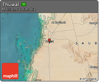 Satellite Map of Thuwal