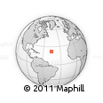 Outline Map of the Area around 22° 23' 25" N, 45° 49' 30" W, rectangular outline