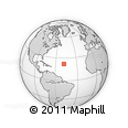 Outline Map of the Area around 22° 23' 25" N, 48° 22' 30" W, rectangular outline