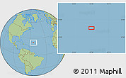 Savanna Style Location Map of the area around 22° 23' 25" N, 53° 28' 30" W