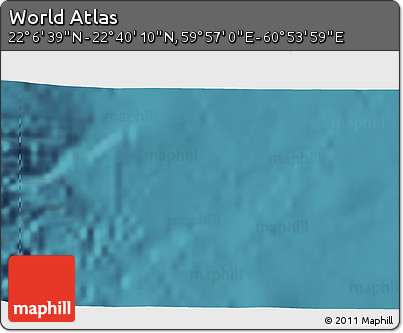 Satellite 3D Map of the Area around 22° 23' 25" N, 60° 25' 29" E