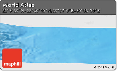 Physical Panoramic Map of the Area around 22° 23' 25" N, 60° 25' 29" E