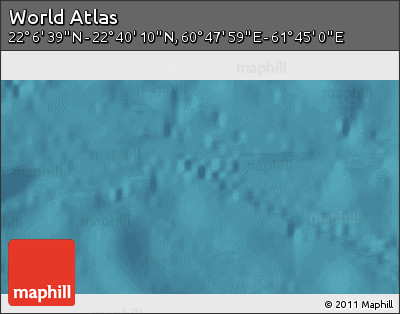 Satellite 3D Map of the Area around 22° 23' 25" N, 61° 16' 29" E