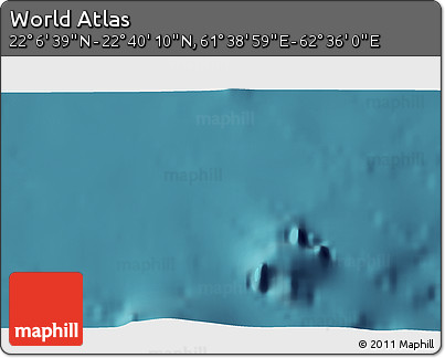 Satellite 3D Map of the Area around 22° 23' 25" N, 62° 7' 30" E