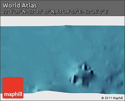Satellite 3D Map of the Area around 22° 23' 25" N, 62° 7' 30" E