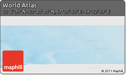 Physical Panoramic Map of the Area around 22° 23' 25" N, 68° 4' 29" E