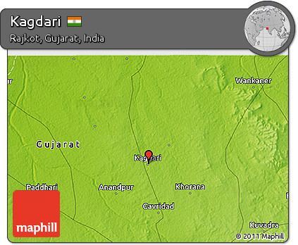 Physical 3D Map of Kagdari