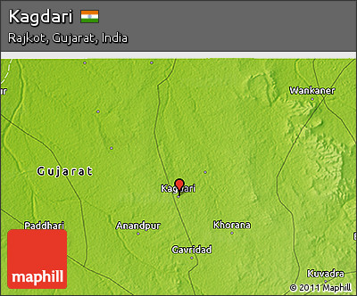 Physical 3D Map of Kagdari