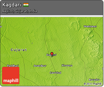 Physical 3D Map of Kagdari