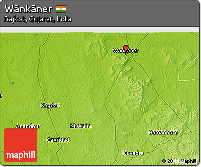 Physical 3D Map of Wānkāner