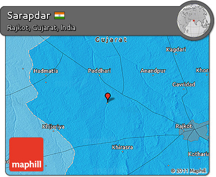 Political 3D Map of Sarapdar