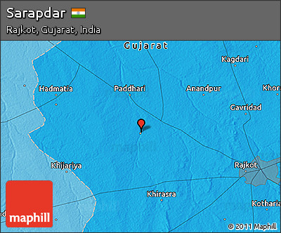 Political 3D Map of Sarapdar
