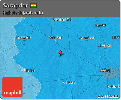 Political 3D Map of Sarapdar