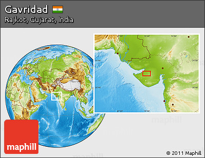 Physical Location Map of Gavridad