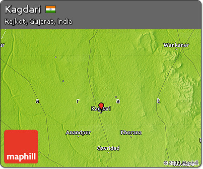 Physical Map of Kagdari
