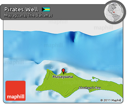 Physical 3D Map of Pirates Well