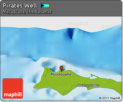 Physical 3D Map of Pirates Well
