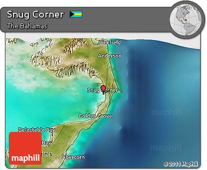 Satellite 3D Map of Snug Corner